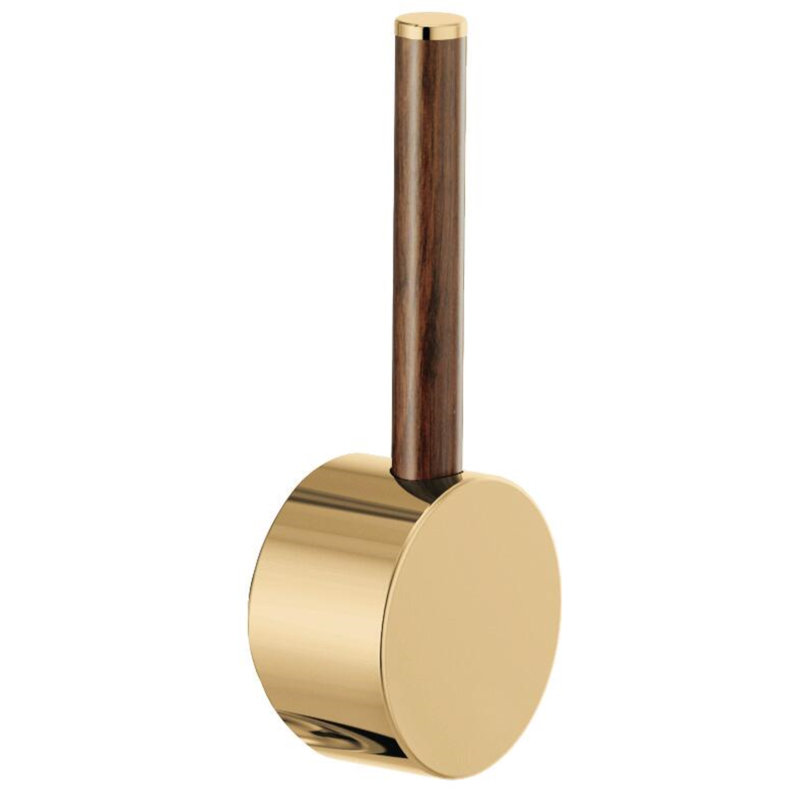 Odin® Semi-Professional Kitchen Faucet, Polished Gold, Wood Lever Handle