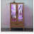 Lighted Curio Cabinet - Elegant Glass Display Cabinet with Adjustable Shelves, 2 Doors, and 1 Drawer - Wine Storage Sideboard with Included Bulb