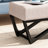 Contemporary With Padding And Geometric Leg Construction Modern Waffle Stitch Seat Stylish Appearance