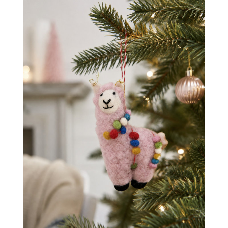 14.3cm Dots Felt Animals Hanging Figurine Ornament