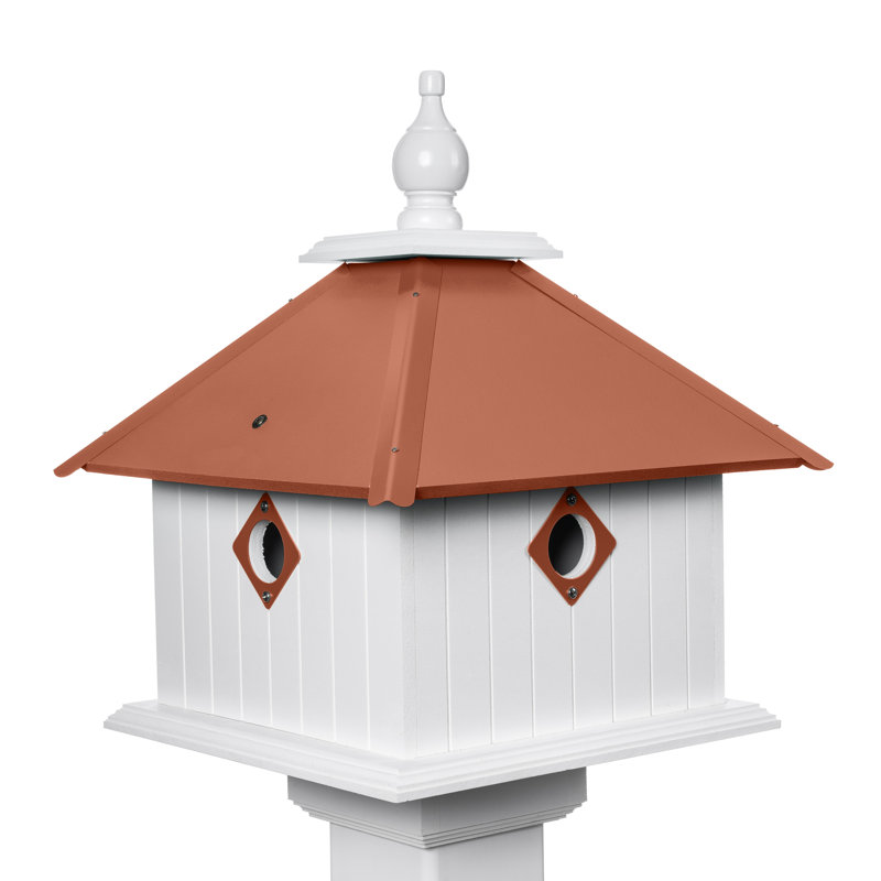 Maison d'oiseaux 18 po x 12 po x 12 po Crofton, Cuivre martelé