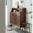 Simple Brown Solid Wood Porch Cabinet Solid Wood 2 -Drawer Accent Cabinet
