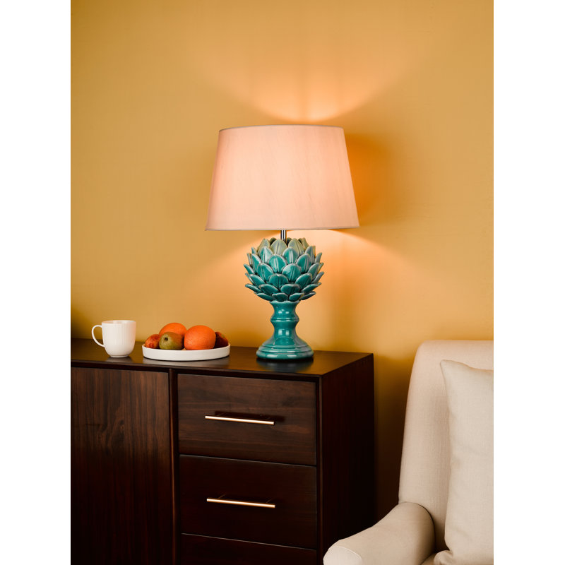 22cm H Faux Silk Empire Lamp Shade ( Screw On ), Ecru
