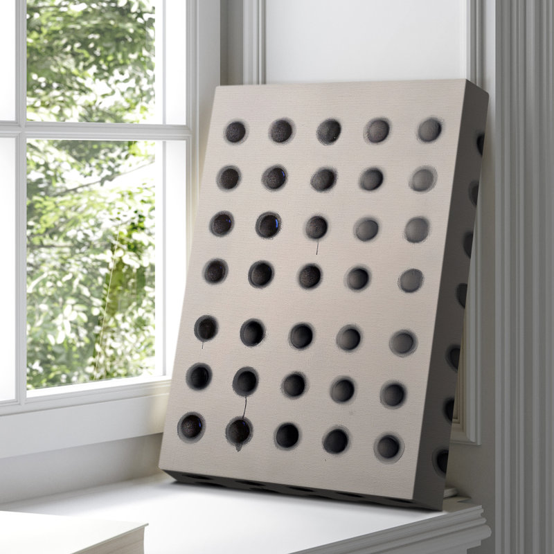 Toile tendue avec châssis abstrait XLI - prêt à être accroché , H 18 po x l 12 po