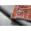 Tapis gris et rouille à motif abstrait lavable à la machine-1169951415