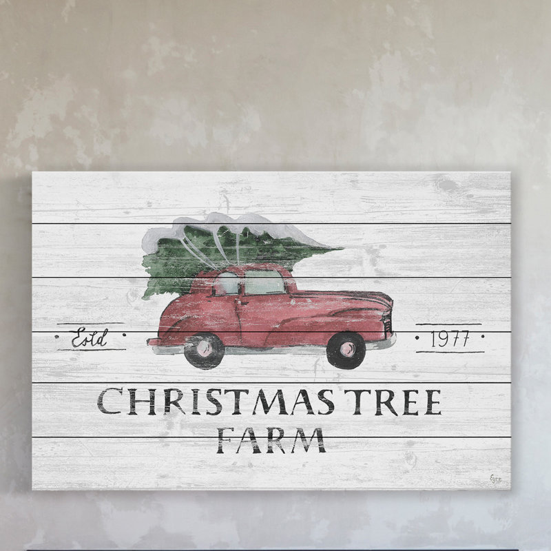 « 1977 christmas ii », reproduction d’art sur bois, H 24 po x l 36 po x P 1,5 po