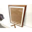Cadre 24 po x 32 po en bois massif - Cadre d'art sur toile remplaçable avec verre organique, élégante décoration murale encadrée pour le salon et la chambre à coucher