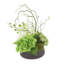 Organic Modern Arrangement with Orchids and Hydrangeas-988757372
