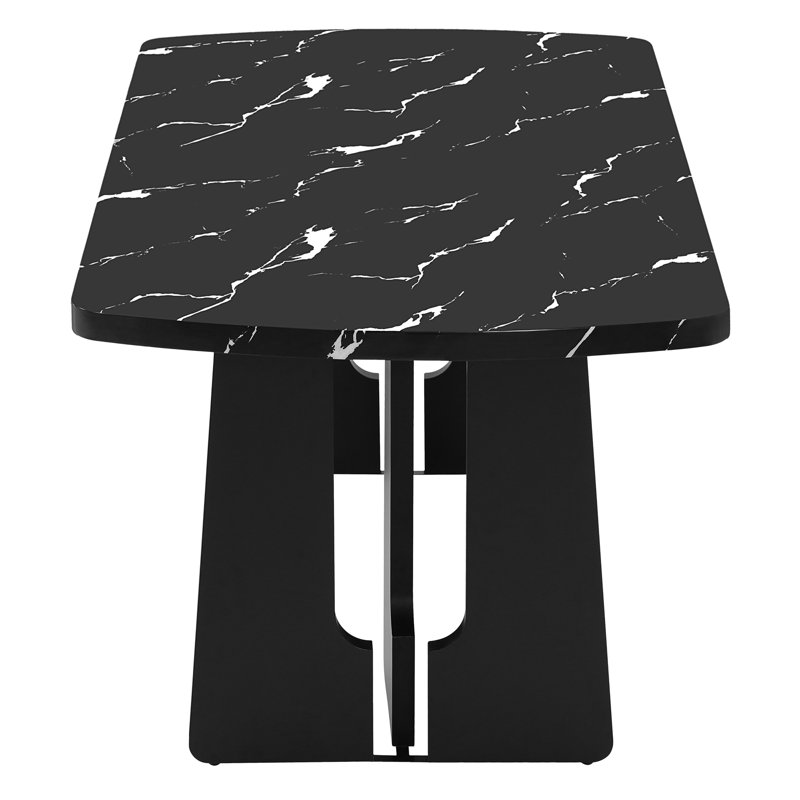 Table de salle à manger Lanaster, Noir