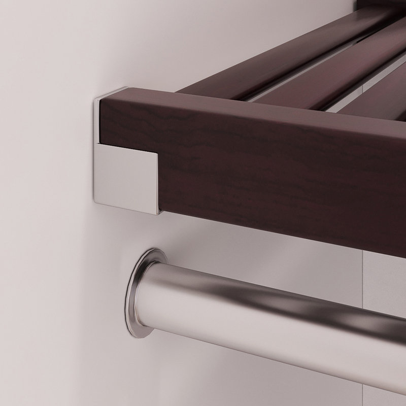 John Louis Home Solid Wood Walk-In Closet System with 5-Drawers, Espresso