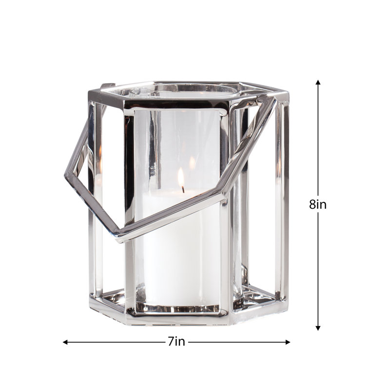 14'' H Stainless Steel Tabletop Lantern