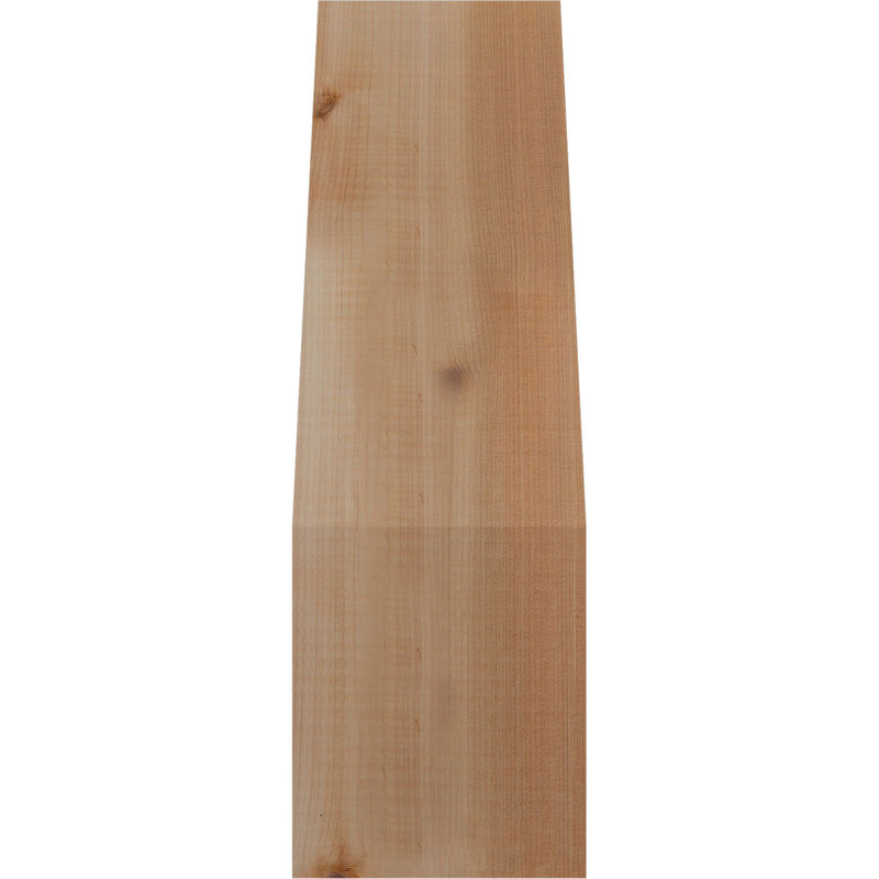 Attelle de genou Westlake, Cèdre rouge, Lisse, H 18 po x l 5,5 po x P 6 po