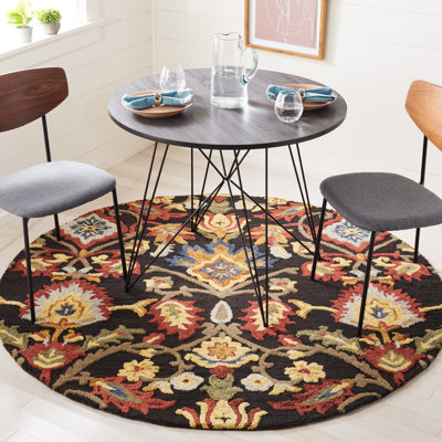 Tapis floral en laine touffeté à la main Hemsley