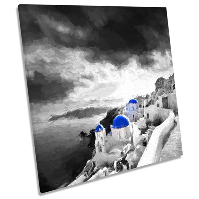 Z1633 Fira Santorini Island Greece 1 Piece Wrapped Canvas Painting