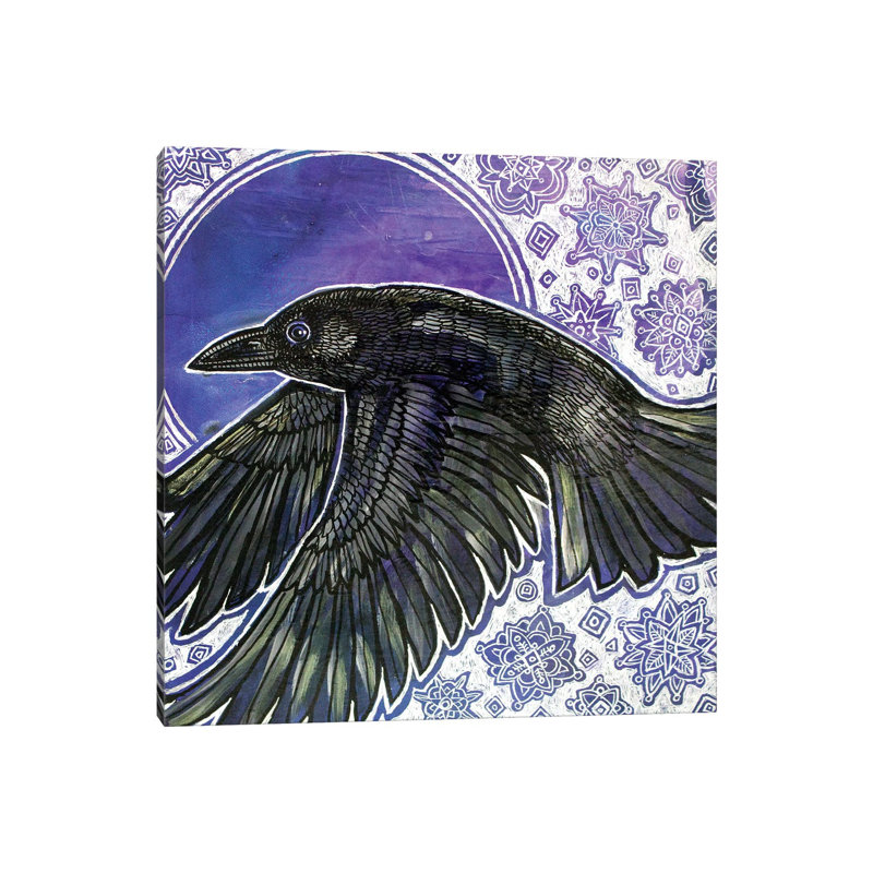 Winter Raven by Lynnette Shelley - Wrapped Canvas Print, 30.48 cm H x 30.48 cm W