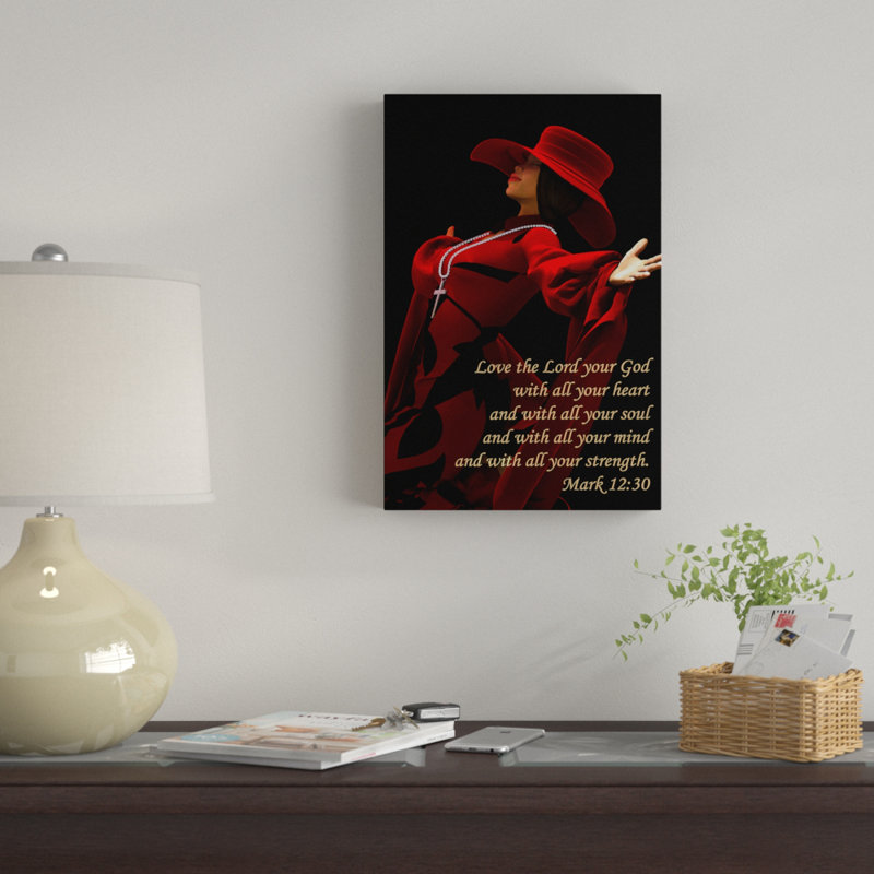 « all this me journal christian american american », reproduction d’impression sur toile, H 45 po x l 30 po x P 1,5 po