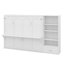 Grand lit escamotable mural avec rangement réglable et tablette, cadre de lit avec 1 tiroir personnalisable-1962797861