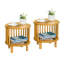 Ensemble de tables de bout Aieshia