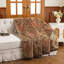 Jeté classique en damas pour canapé-lit, couverture décorative luxueuse à motifs cachemire 52 po x 72 po-122578560