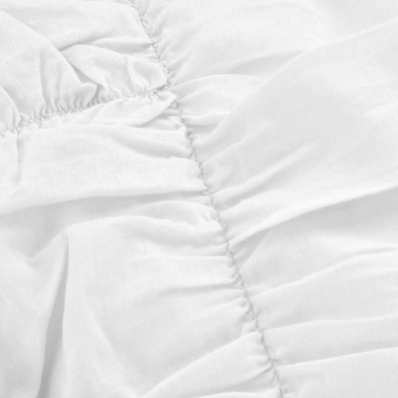 Savanna Comforter Set, White, King Comforter + 5 Shams