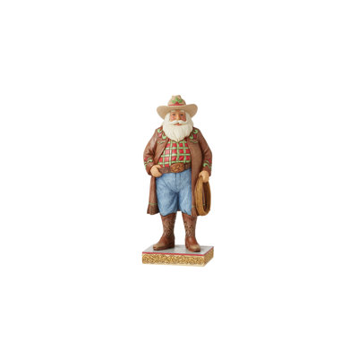 Jim Shore Heartwood Creek Figurine Western Santa -  6012903