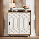 Modern Farmhouse Kitchen Sideboard Buffet Cabinet With Storage