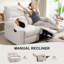 Fauteuil inclinable 2 places avec repose-pieds Loveseat