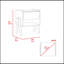 Table de chevet Hyacinth, un tiroir, une tablette ouverte