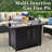 Modelle 25.5'' H x 43'' W Steel Propane Outdoor Fire Pit Table