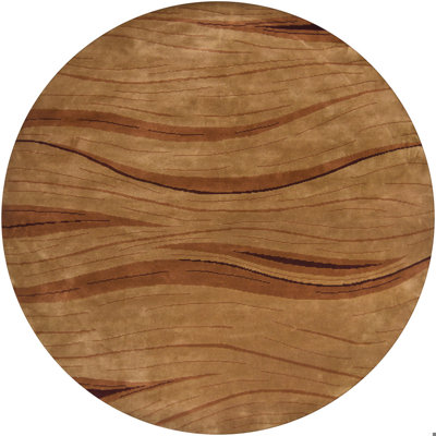 Aadi Abstract Hand-Knotted Brown/Tan Area Rug