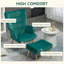 Angelamarie Velvet Armchair with Footstool-781833398