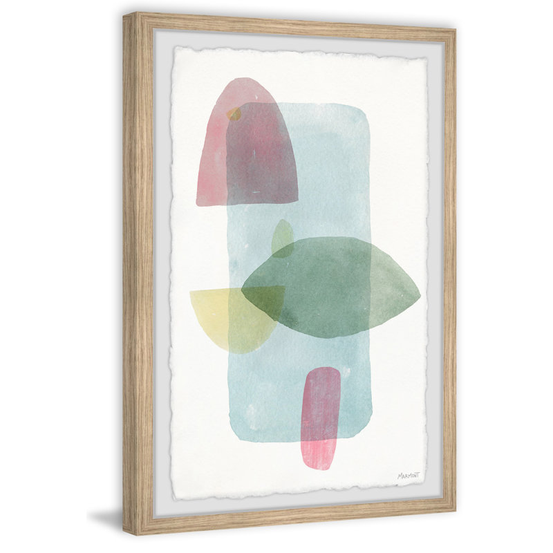 Greens And Pinks - Single Picture Frame Painting, 91 cm H x 61 cm W