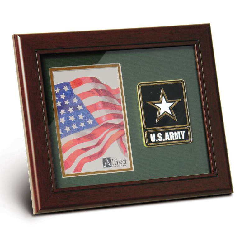 Darlene Brown Wood Beveled Picture Frame with Mat