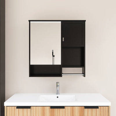 29'' X 28'' Modern Wall Mounted Bathroom Medicine Cabinet With Mirror
