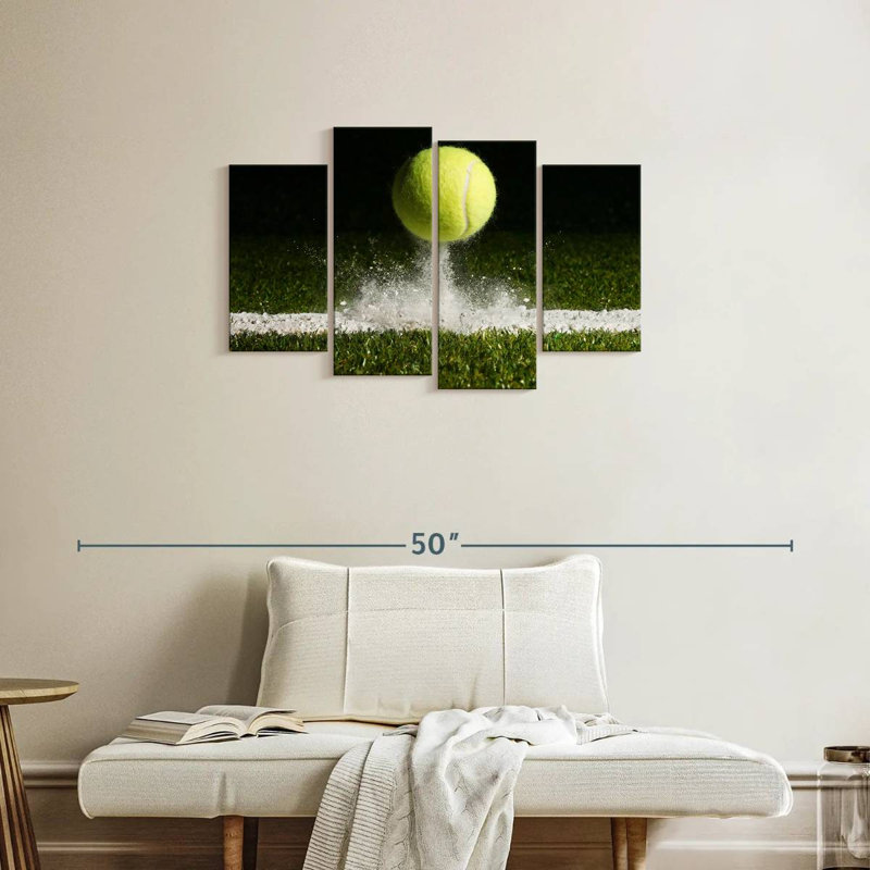 «Match Point Tennis», reproduction d'art sur toile, H 22 po x l 36 po x P 1 po
