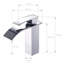 Stm Washbasin Faucet Countertop Waterfall Chrome Wt0770