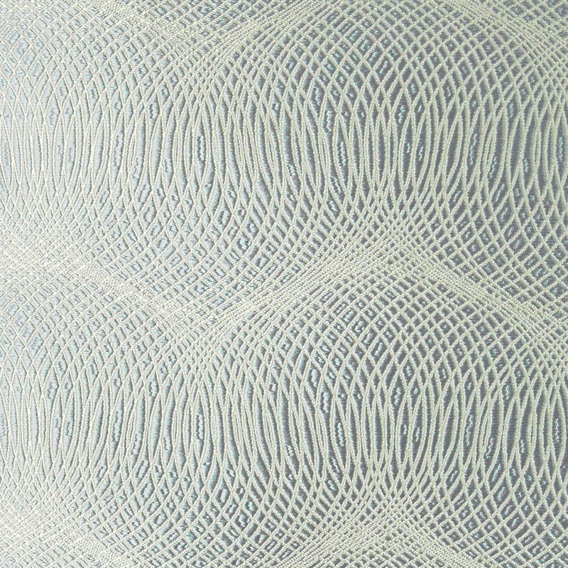 Circular Full Concentric Rings Design Throw Pillow, Silver