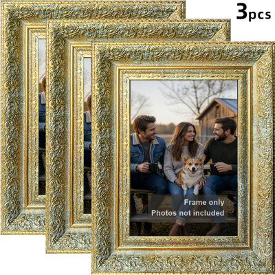 Antique Gold 1PC Simple Picture Frame for 11" x 14" Photos and Graduation Photo Display