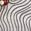 Tapis abstrait beige / noir Madefire Temple-1243258355