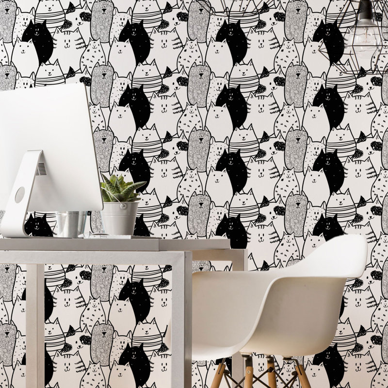 Panneau de papier peint texturé pelez et collez, L 126 po x l 24 po