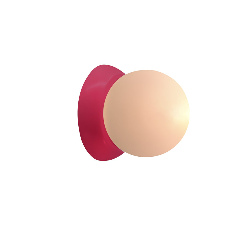 Azem Ceramic Wall Sconce, Cerise
