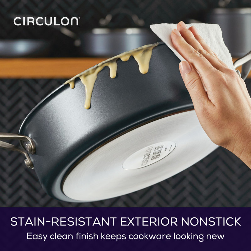 A1 Series 5 Quarts Non-Stick Aluminum Saute Pan with Lid