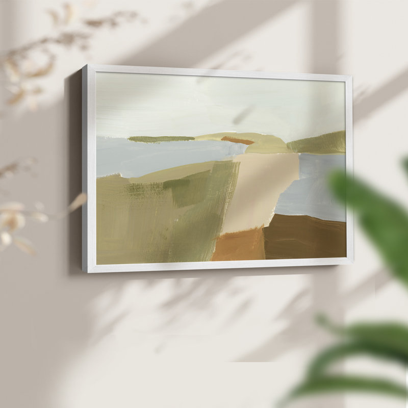 Stacked Landscape II - Reproduction encadrée - Restickable, H 22 po x l 28 po, Blanc