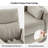 Anneisha Modern Swivel Rocker Power Recliner with Moveable Pillows-49859760