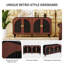 Armoire de rangement 59 po moderne avec station de charge intégrée et poignée demi-lune dorée, armoire de rangement avec tablettes réglables pour le salon de la salle à manger