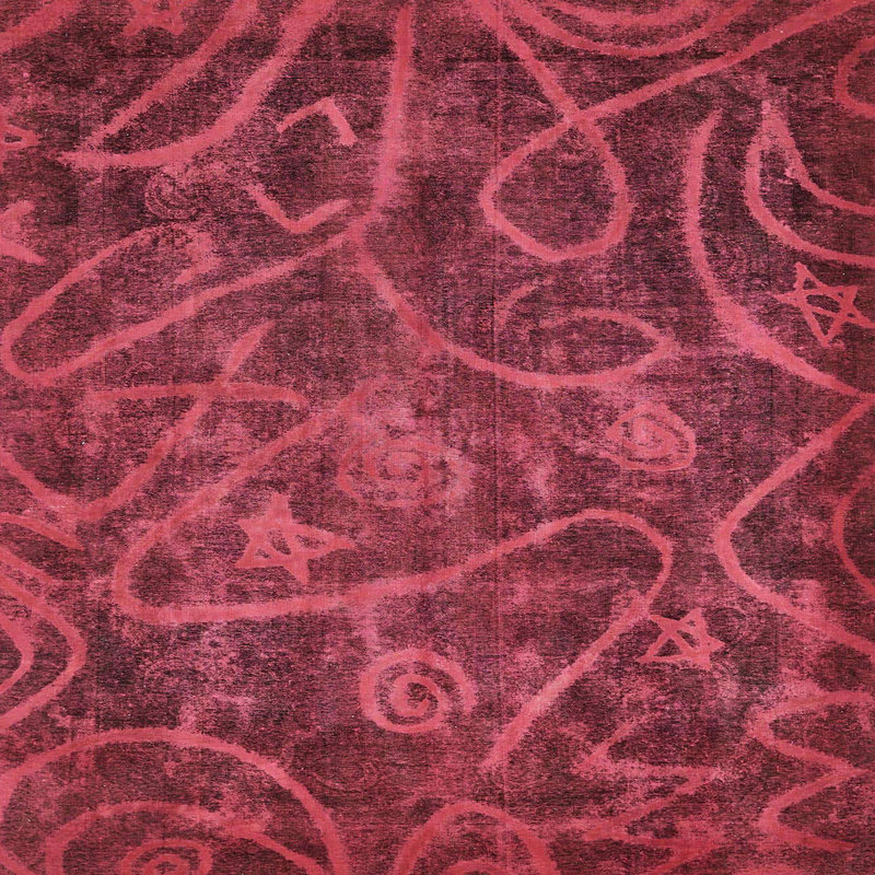 2 - Tapis 586 moderne abstrait, Carré 7 pi