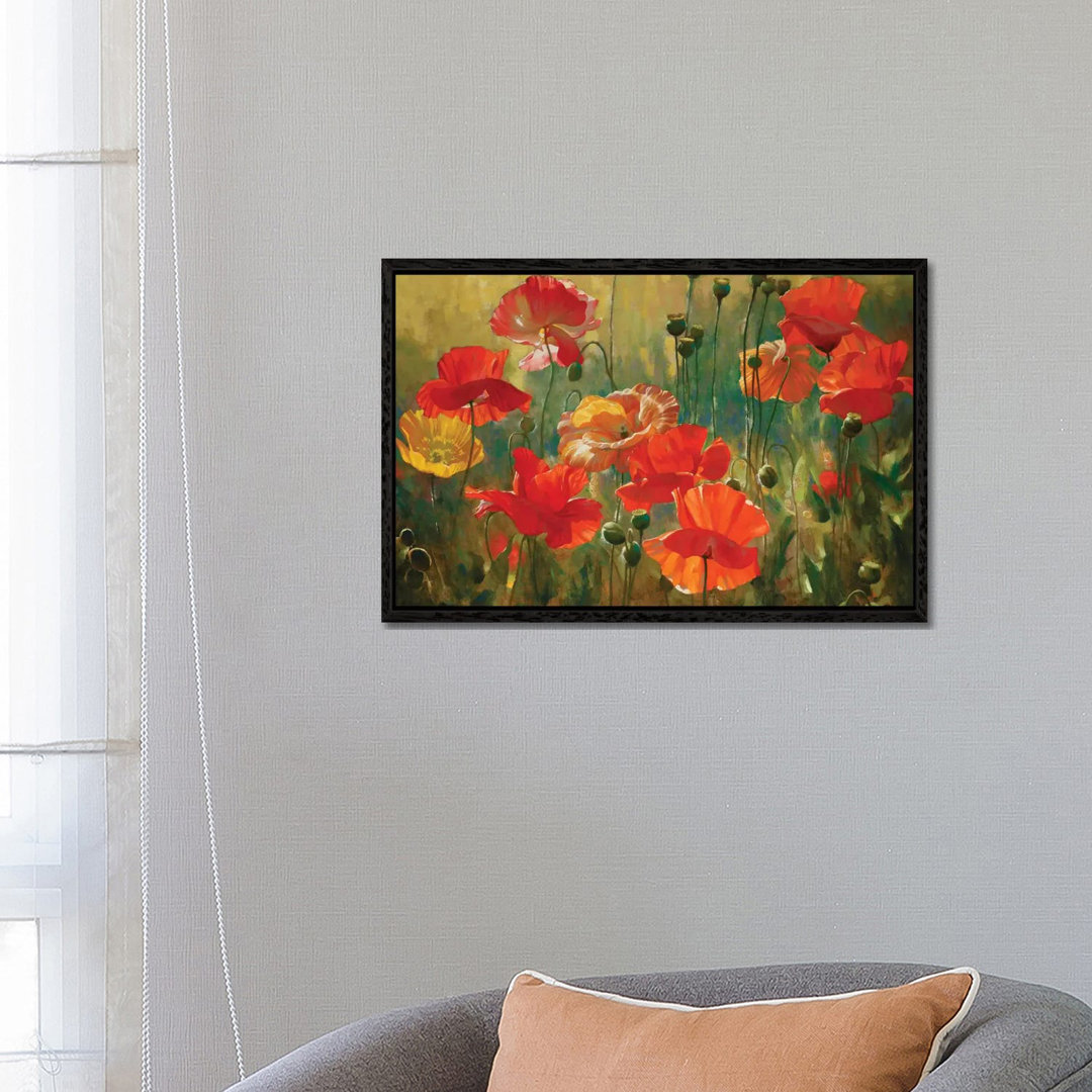 Leinwandbild Poppy Fields von Emma Styles