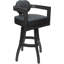 Tabouret de bar pivotant en bois Camili sur base en S-1938551394-1917114453-1940356422