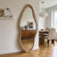 Miroir pleine grandeur en bois naturel