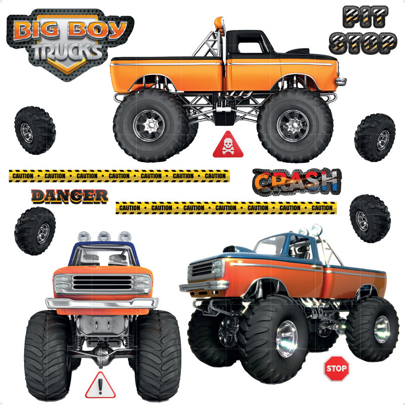 Monster Truck Wall Sticker